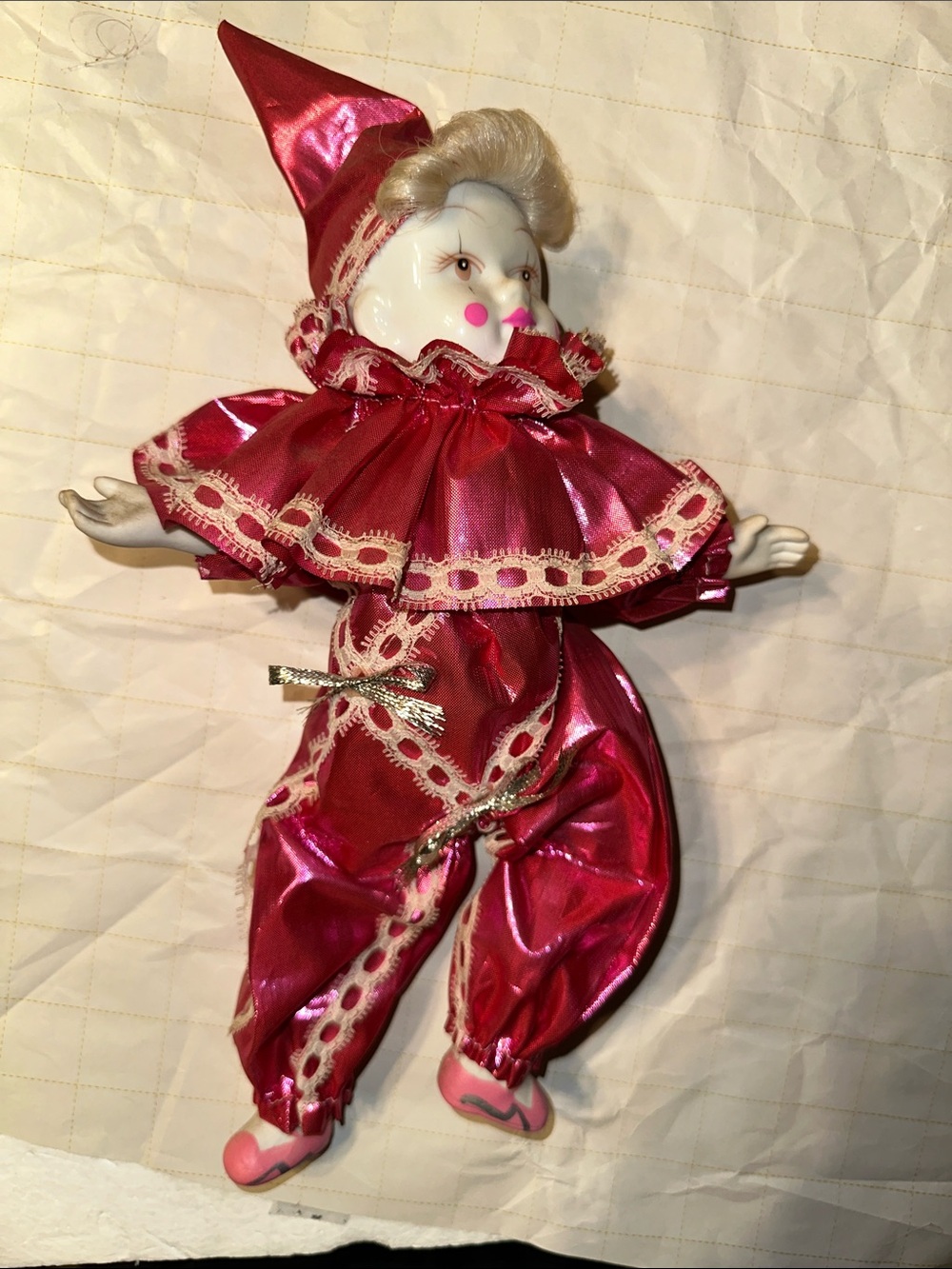 Vintage ceramic jester doll